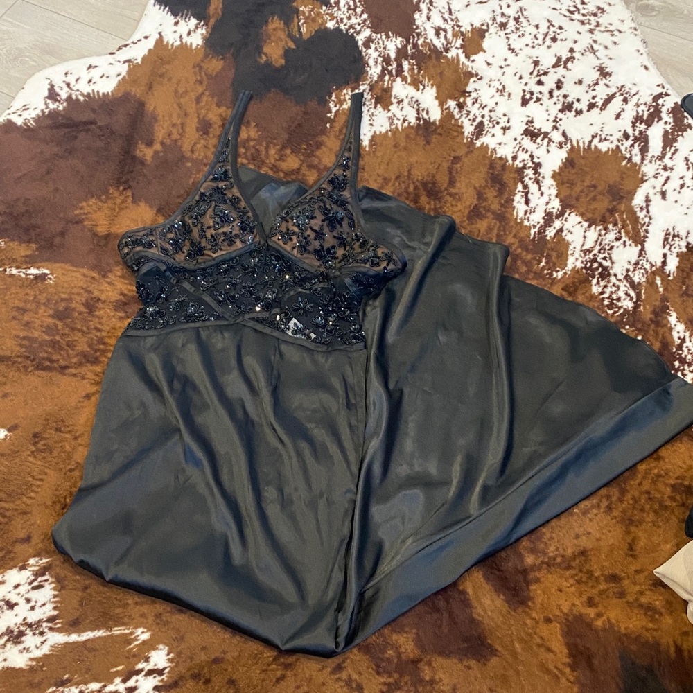 Sean Collection Black Embellished Gown